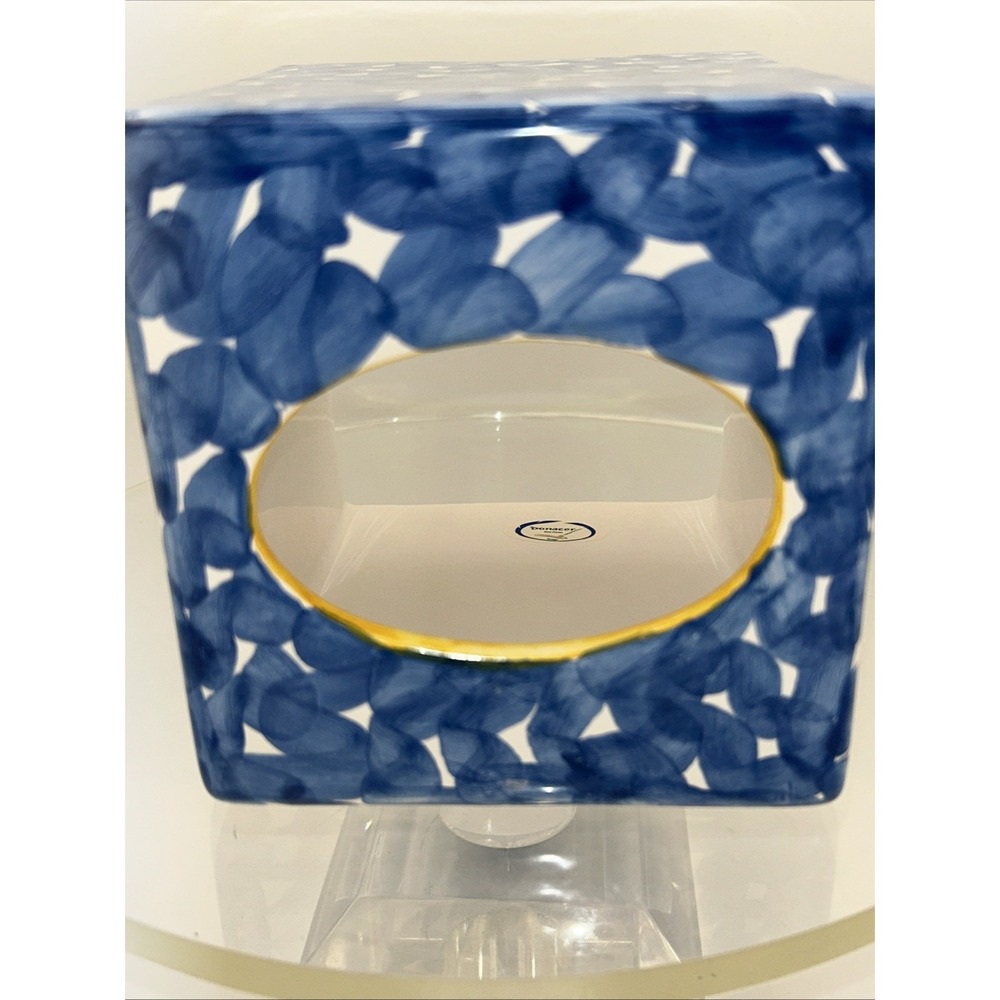 Portugal By Donacer Tissue Box Cover Hand painted Swimming Fish#452 - Picture 4 of 4